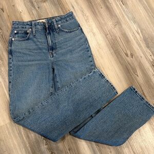 Madewell 25T  curvy perfect vintage straight, jean  Light Blue Denim Jeans